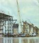 'Stockton Bridge construction. Work commenced 1968 and the bridge was opened in 1971.'