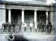 'Penny Farthing bicycles outside the Old Courthouse, Hunter St, Newcastle NSW on Sept 3rd 1892'