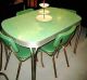 'Typical kitchen table and chairs of the 1940s and 50s'
