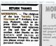 'h: Return Thanks after Dorothy`s Death'