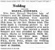 'Wedding 25 June 1930'