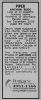 'h: Funeral Notice in NMH on 7 DEC 2009'